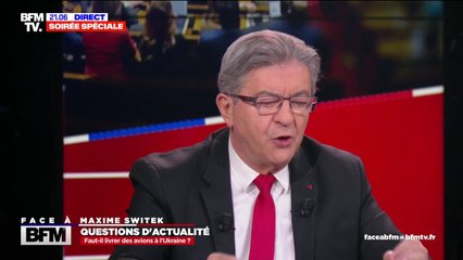 Jean-Luc Mélenchon: "Est-ce que vous vous rendez compte que nous sommes en train de nous avancer vers une guerre totale ?"