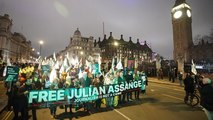 Julian Assange protesters stage ‘night carnival’ calling for release of WikiLeaks founder