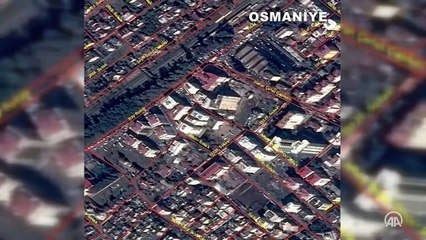 Depremin uzaydan görüntüleri