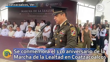 Se conmemora el 110 aniversario de la Marcha de la Lealtad en Coatzacoalcos