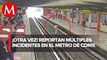 Entre suspensión de servicio y riñas, Metro de CdMx continúa presentando fallas