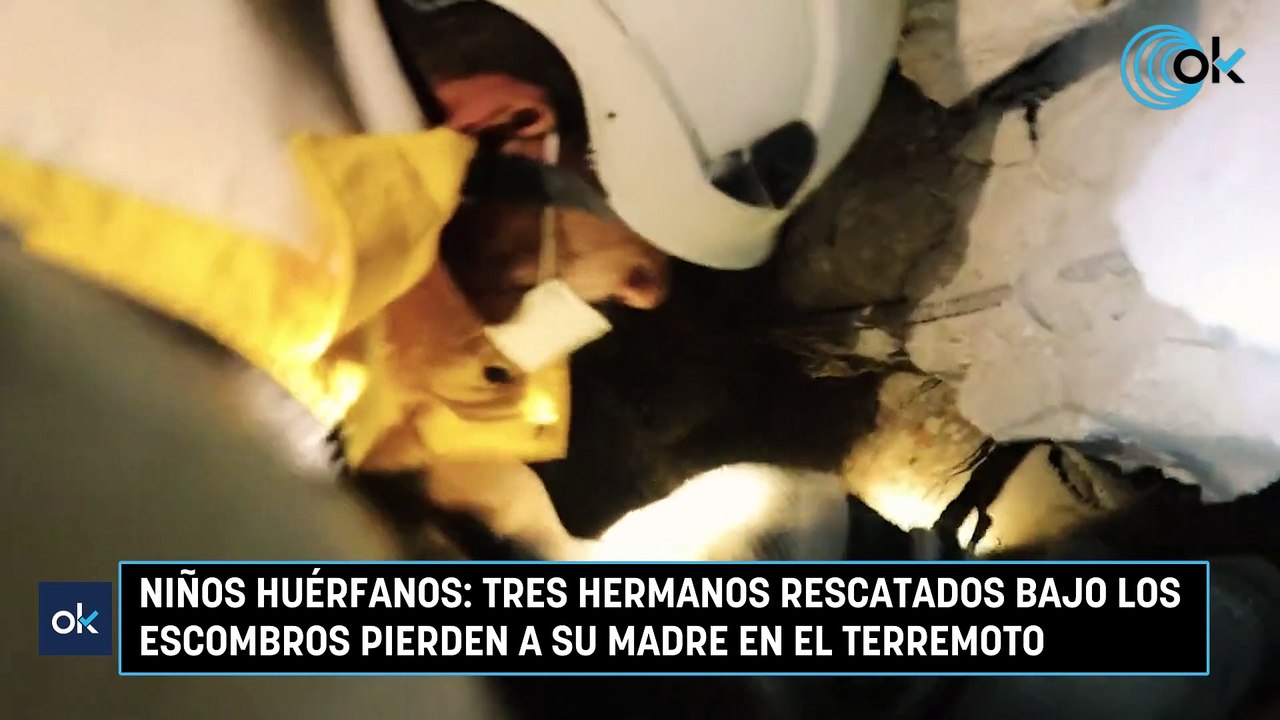 Niños huérfanos: tres hermanos rescatados bajo los escombros pierden a su madre en el terremoto
