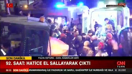 Enkazdan el sallayarak çıktı! Mihriban anne ve kızı Hatice 92 saat sonra kurtarıldı