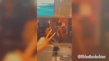 Khloe Kardashian Shares Photo Of Early Morning Workout As A Mom Of 2