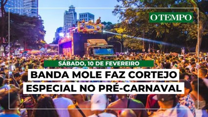 Banda Mole sai em cortejo com homenagem a Pelé e fundador neste sábado (10)