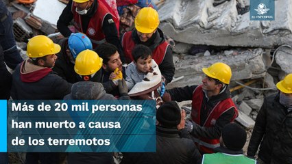 Padre da la vida por salvar a su hijo en terremoto en Turquía