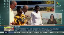 Vicepresidenta de Colombia llega a Cuba en su primer viaje oficial