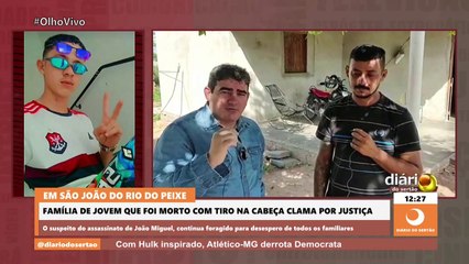 Família de jovem que foi morto com tiro na cabeça clama por justiça em São João do Rio do Peixe