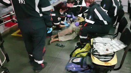 Idoso sofre crise convulsiva e é socorrido pelo Samu na Rodoviária