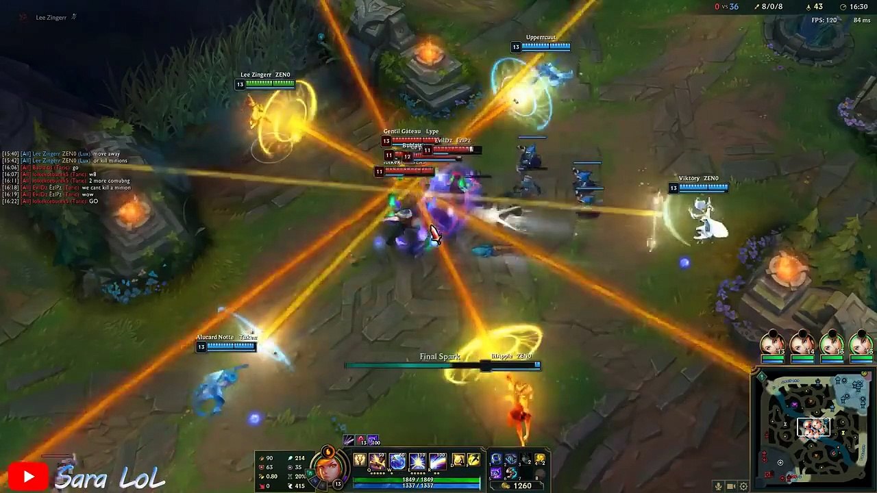 BEST ONE FOR ALL PLAYS 2020 (5 Lux Ult, 5 Nautilus vs 5 Lee Sin...)