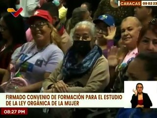 Caracas | Firman primer convenio de formación entre el Min. de la Mujer y el Min. para el Trabajo