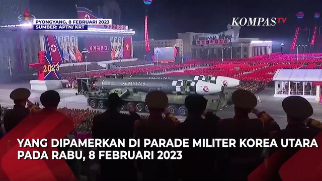 Ngeri! Penampakan Rudal Nuklir di Parade Militer ke-75 Korea Utara