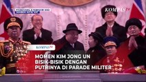 Langka! Momen Kim Jong Un Bisik-Bisik dengan Putrinya di Parade Militer Korea Utara