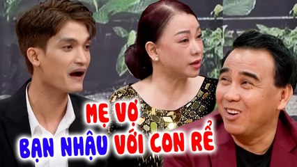 Mẹ vợ BẠN NHẬU của con rể khiến MC Quyền Linh cười banh nóc mẹ chấp hết cả đàng trai quá #shorts
