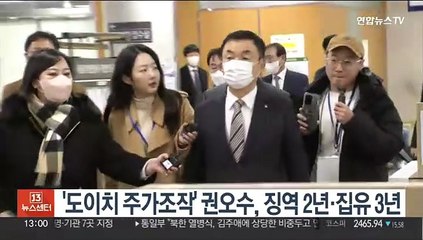 '도이치 주가조작' 권오수, 징역 2년·집유 3년
