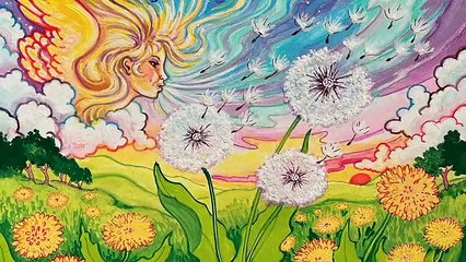 John Stea ~ Dandelions Ride the Wind