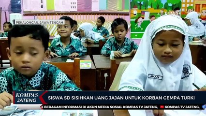 Siswa SD Sisihkan Uang Jajan untuk Korban Gempa Turki