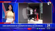 Asesinato en San Miguel: Policía captura en Arequipa a dos implicados en crimen contra familia