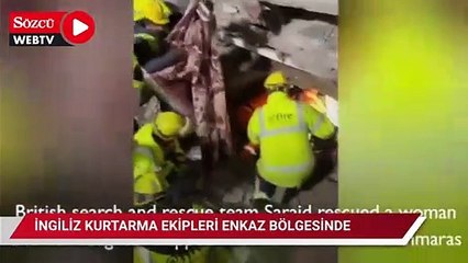 İngiliz kurtarma ekipleri enkaz bölgesinde