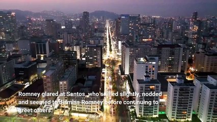 Romney goes after Santos in tense exchange at the State of the Union