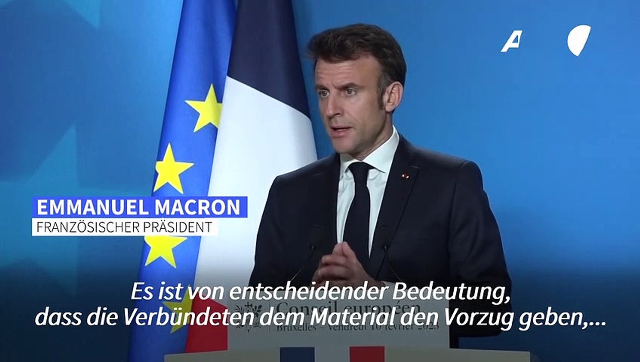 Macron schließt kampfjet-lieferungen an kiew "in den kommenden wochen" aus