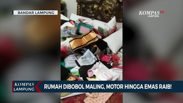 Rumah Dibobol Maling, Motor hingga Emas Raib!