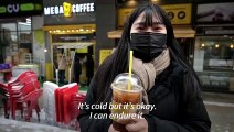 South Korea's love for 'ice Americanos' booms despite winter weather