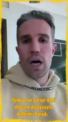 Robin van Persie'den Türkiye'ye destek