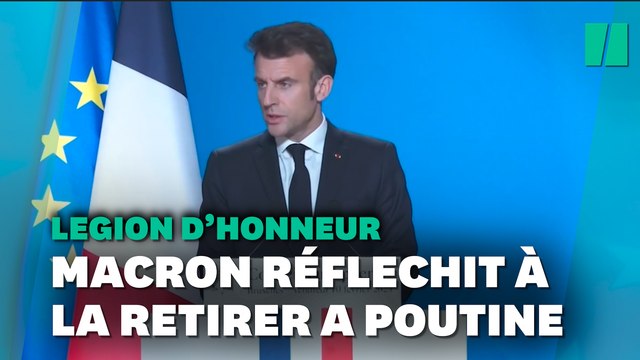 La légion d’honneur de Vladimir Poutine pourrait lui être retirée