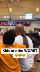 Kids Worts funny movement with his father