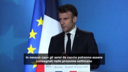 Ucraina, Macron non esclude consegna jet: ma ora altre priorità