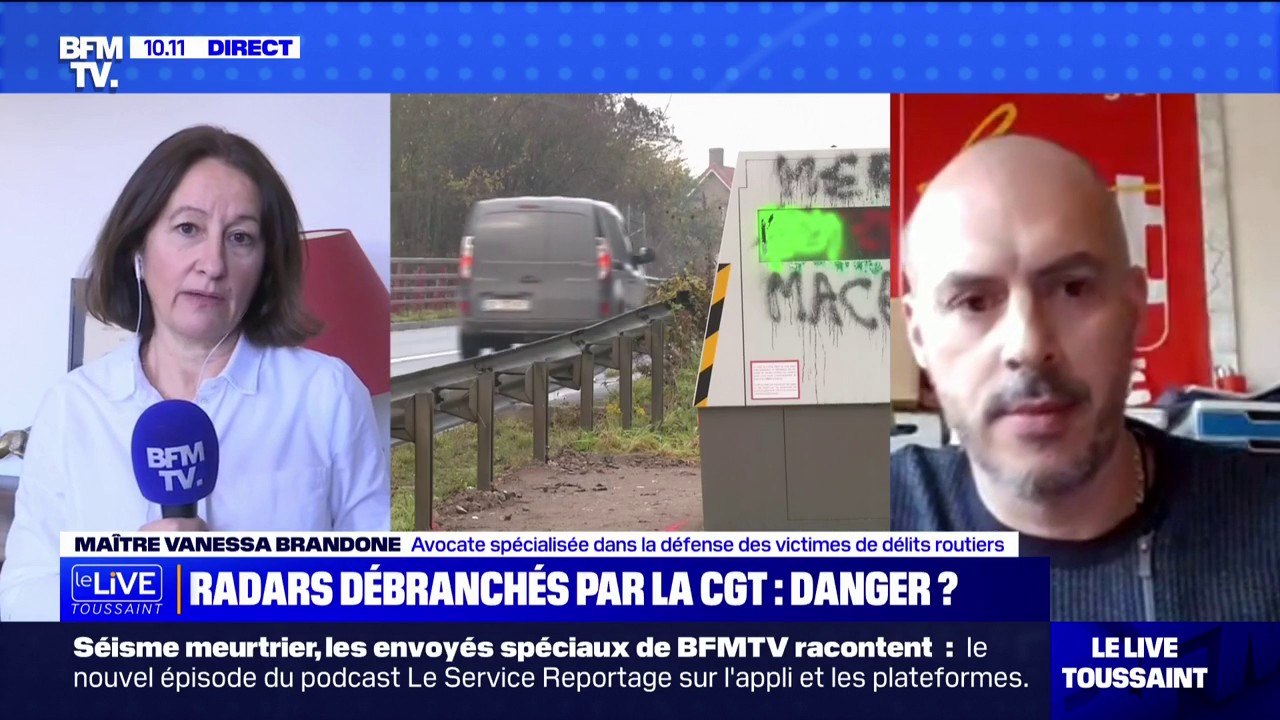 Vanessa Brandone, avocate spécialisée sur les délits routiers, évoque les débranchements de radars par la CGT