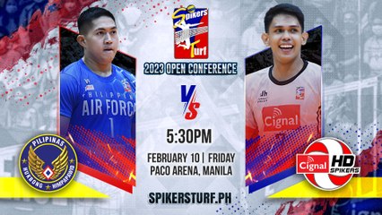 GAME 2 FEB 10, 2023 |  PHILIPPINE AIRFORCE vs CIGNAL HD SPIKERS |  OPEN CONFERENCE