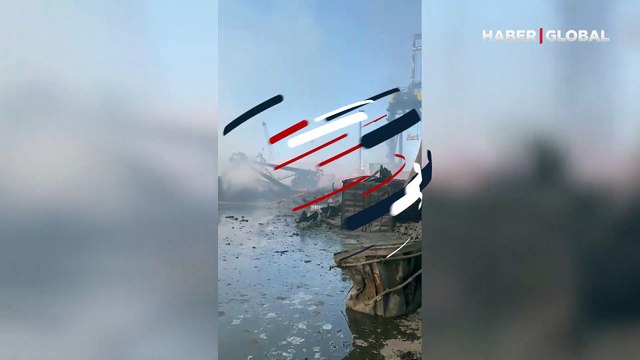 İskenderun Limanı'ndaki yangın söndürüldü, denizcilik faaliyetleri başladı