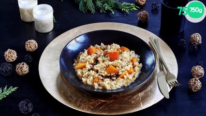 Risotto au potimarron et vinaigre balsamique
