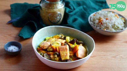 Blanquette de saumon aux légumes
