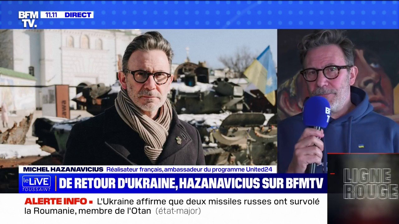 "On change de perspective": le réalisateur Michel Hazanavicius, ambassadeur du programme United24, raconte sa visite en Ukraine