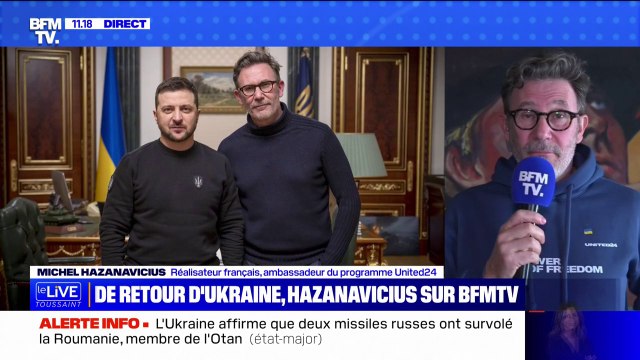 De retour d'Ukraine, le réalisateur Michel Hazanavicius se dit favorable à l'envoi d'armes et d'hommes