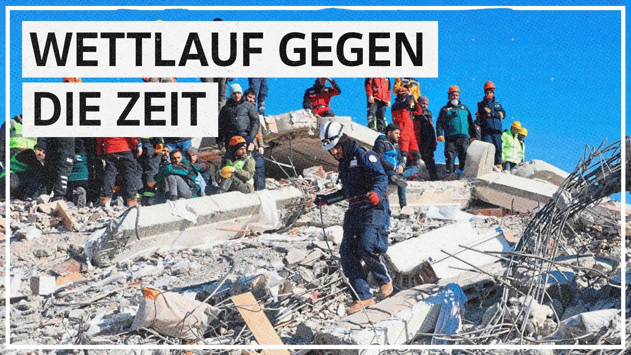 Wettlauf gegen die Zeit: Suche nach Überlebenden im Erdbebengebiet