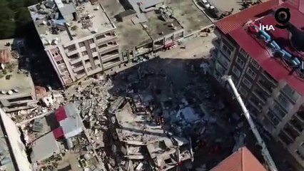 Hatay Samandağ'da enkaz yığınları havadan görüntülendi