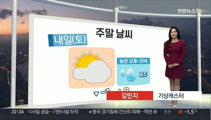 [생활날씨] 밤사이 내륙 짙은 안개…주말 맑지만 일교차 커