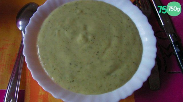 Velouté de courgettes à la vache qui rit rapide