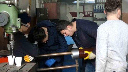 Meslek Lisesi öğrencilerinin ürettiği sobalar depremzedeleri ısıtacak