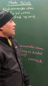 Question on remainder theorem, Maths tricks