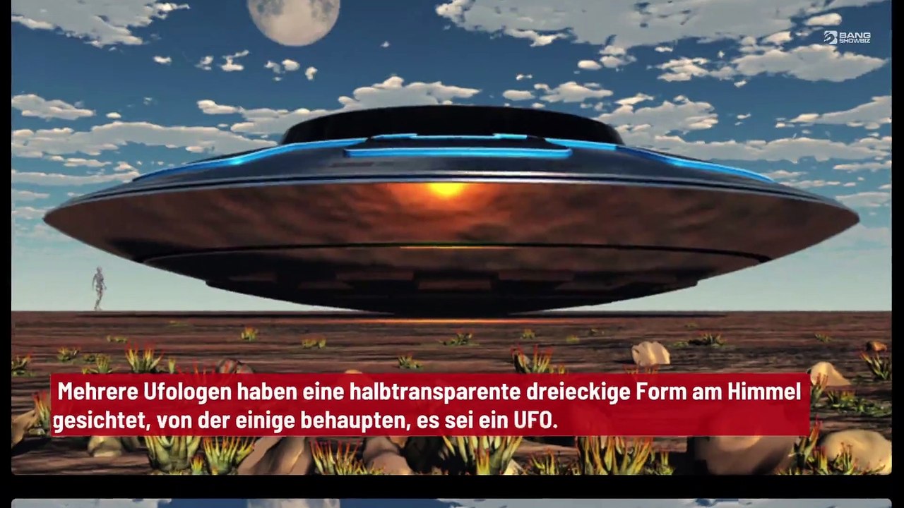 Halbtransparentes Dreieck am Himmel gesichtet