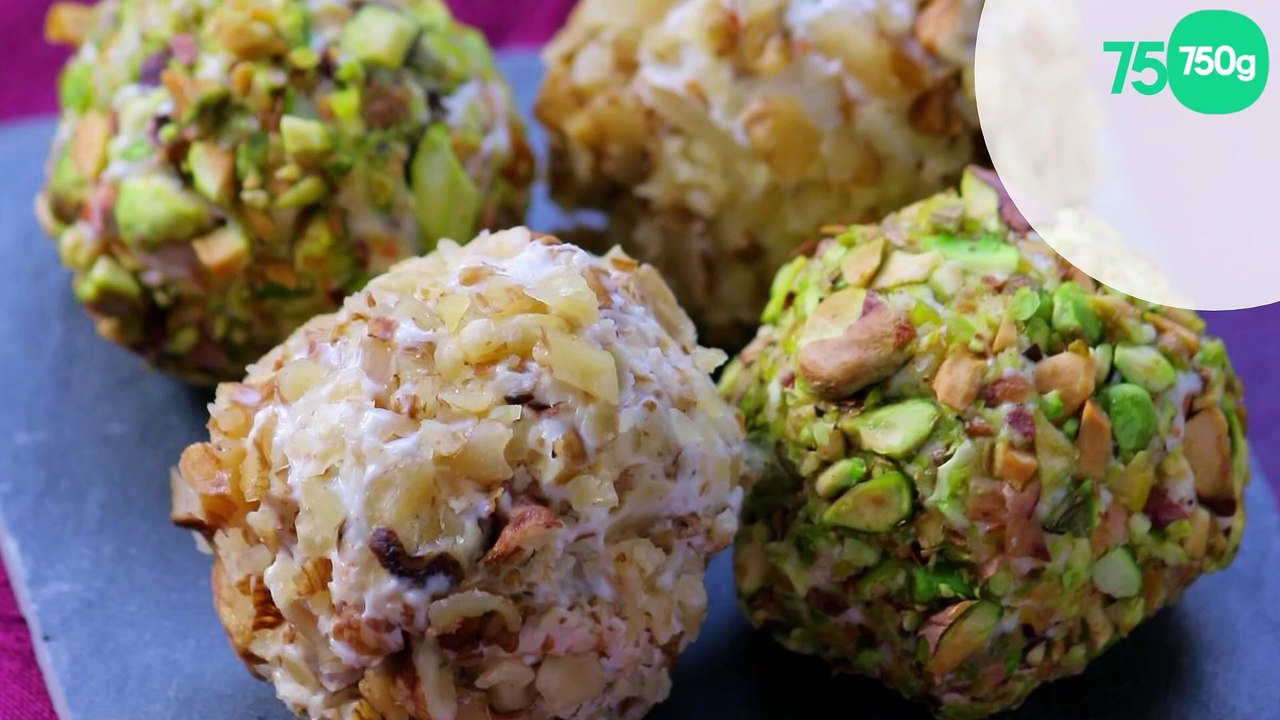 Truffes apéritif salées/sucrées au raisin