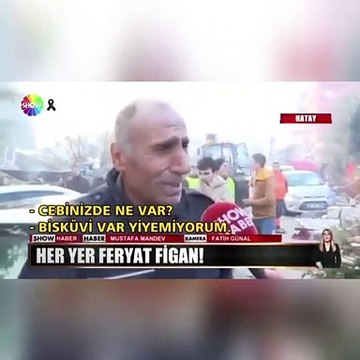 Bisküvi var cebimde yiyemiyorum çocuklarıma verecektim diyen kişinin çocuğu enkazdan kurtarıldı