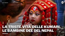 La triste vita delle Kumari, le bambine dee del Nepal