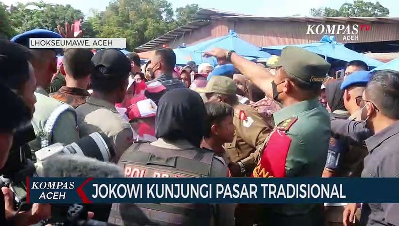 Jokowi Kunjungi Pasar Tradisional Batuphat Lhokseumawe Video Dailymotion