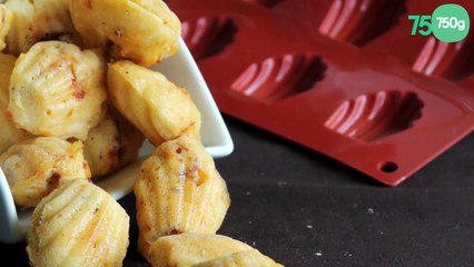 Madeleines salées avec féta et tomates confites